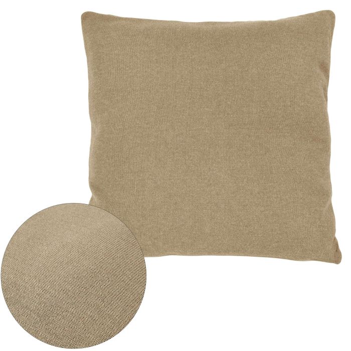 Kissen Baumwolle Cato, 50 x 50 cm, Braun