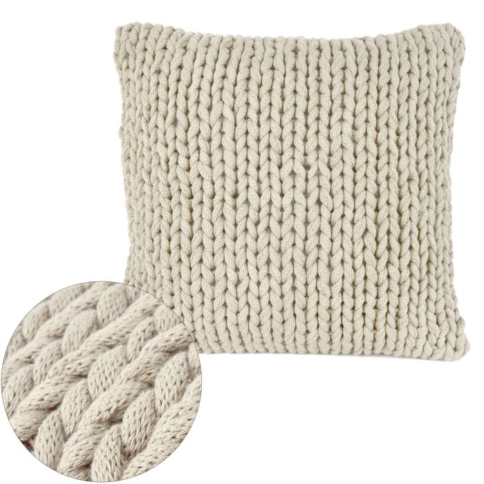 Kissenbezug Baumwolle Marlin, 50 x 50 cm, Creme, OEKO-TEX®