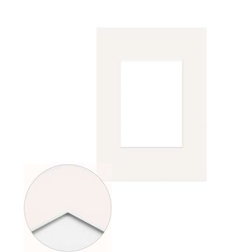 Passepartout Standard 1,4 mm, 29,7 x 42 cm A3 (1 Bild 21x29,7 A4), Elfenbein, glatt
