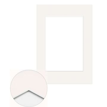 Passepartout Standard 1,4 mm, 42 x 59,4 cm A2 (1 Bild 29,7x42 A3), Elfenbein, glatt