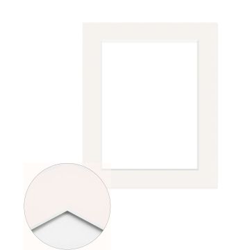Passepartout Standard 1,4 mm, 50 x 70 cm (1 Bild 40x60), Elfenbein, glatt