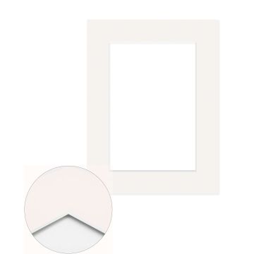 Passepartout Standard 1,4 mm, 59,4 x 84,1 cm A1 (1 Bild 42x59,4 A2), Elfenbein, glatt