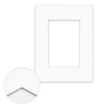 Passepartout Conservation 1,5 mm, 18 x 24 cm (1 Bild 10x15), Reinweiß glatt