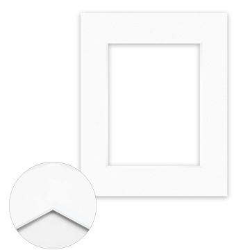 Passepartout Conservation 1,5 mm, 24 x 30 cm (1 Bild 15x20), Reinweiß glatt