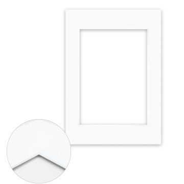 Passepartout Conservation 1,5 mm, 29,7 x 42 cm A3 (1 Bild 21x29,7 A4), Reinweiß glatt