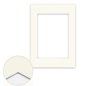 Passepartout Conservation 1,5 mm, 29,7 x 42 cm A3 (1 Bild 21x29,7 A4), Elfenbeinweiß glatt