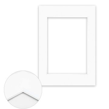 Passepartout Conservation 2,2 mm, 29,7 x 42 cm A3 (1 Bild 21x29,7 A4), Reinweiß glatt