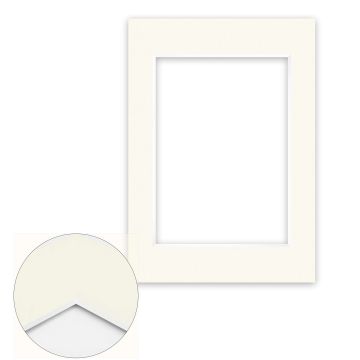 Passepartout Conservation 2,2 mm, 29,7 x 42 cm A3 (1 Bild 21x29,7 A4), Elfenbeinweiß glatt