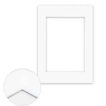 Passepartout Conservation 2,2 mm, 59,4 x 84,1 cm A1 (1 Bild 42x59,4 A2), Reinweiß glatt