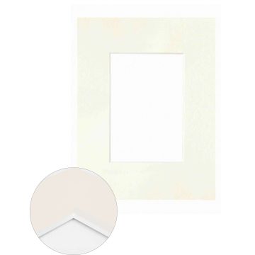 Passepartout Premium 2,6 mm, 18 x 24 cm (1 Bild 10x15), Creme, glatt