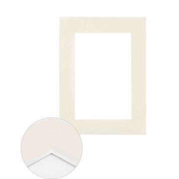 Passepartout Premium 2,6 mm, 50 x 70 cm (1 Bild 30x45), Creme, glatt